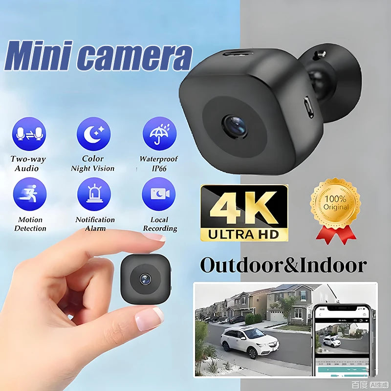 Mini HD 4K Camera WiFi Wireless Monitoring Security Protection Remote Monitor Camcorders Video Surveillance Smart Home 2025