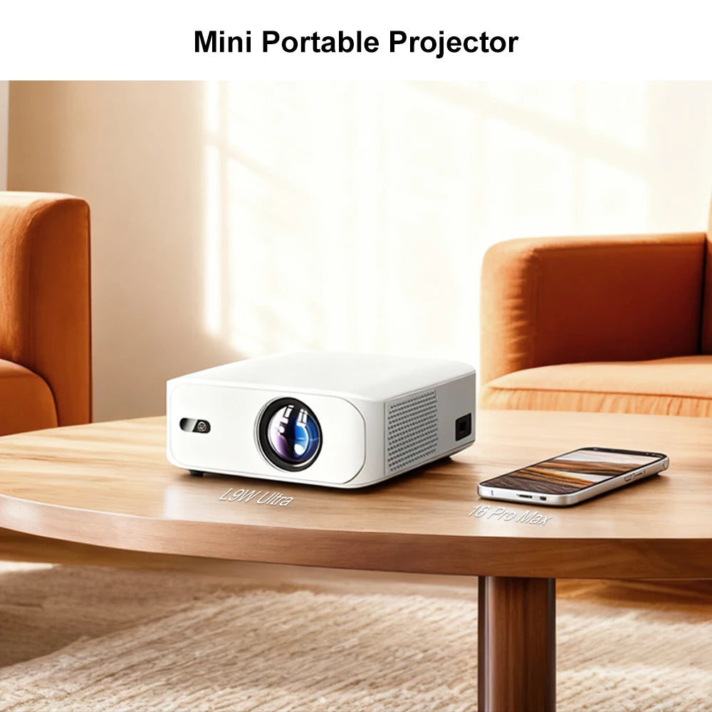 Touyinger L9W Ultra Android Projector 4K Mini Projectors full HD Cinema Video Proyector LED Home Theater Beamer Screen Bluetooth